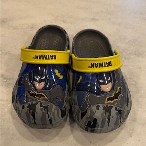 Batman Kids Clogs with Yellow Strap